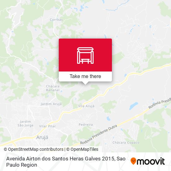 Avenida Airton dos Santos Heras Galves 2015 map