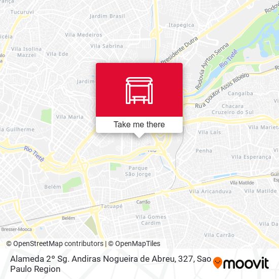 Alameda 2º Sg. Andiras Nogueira de Abreu, 327 map