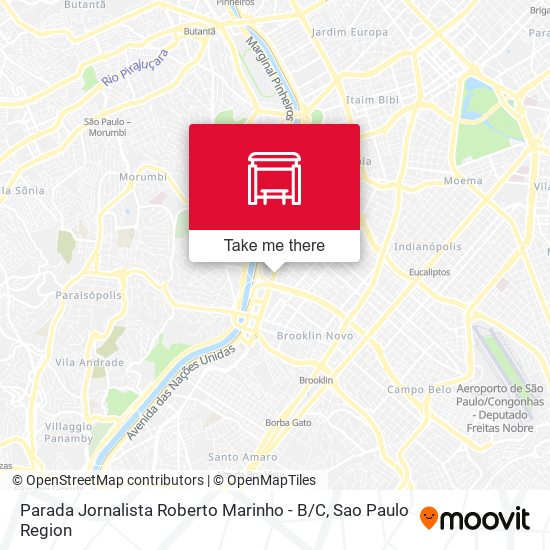 Mapa Parada Jornalista Roberto Marinho - B / C