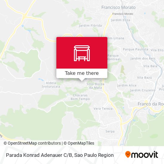 Parada Konrad Adenauer C/B map