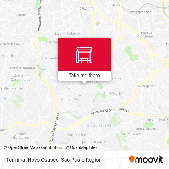 Terminal Novo Osasco map