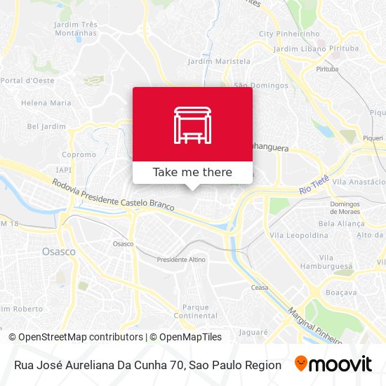Rua José Aureliana Da Cunha 70 map