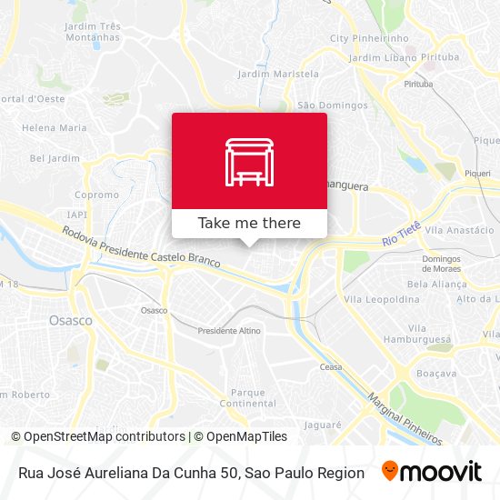 Rua José Aureliana Da Cunha 50 map