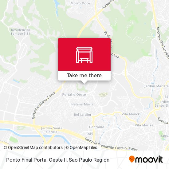 Ponto Final Portal Oeste Il map