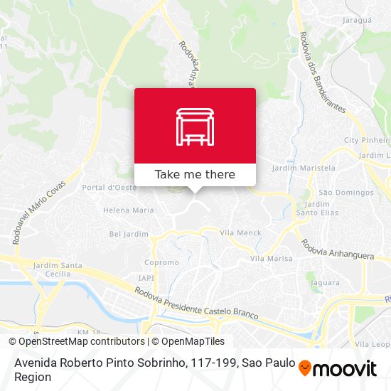 Avenida Roberto Pinto Sobrinho, 117-199 map