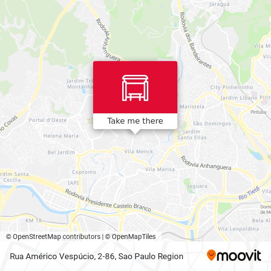 Rua Américo Vespúcio, 2-86 map