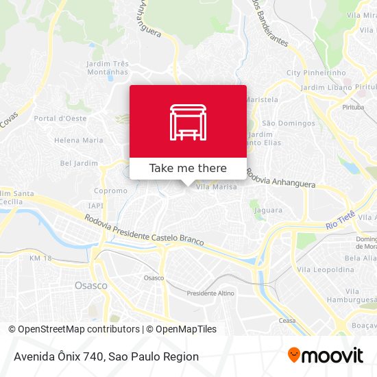 Avenida Ônix 740 map