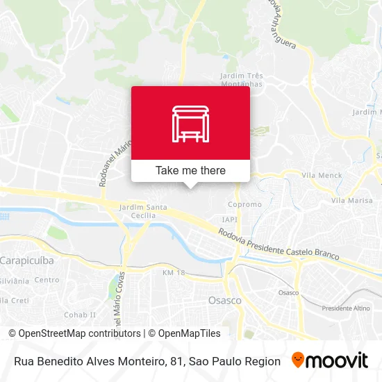 Rua Benedito Alves Monteiro, 81 map