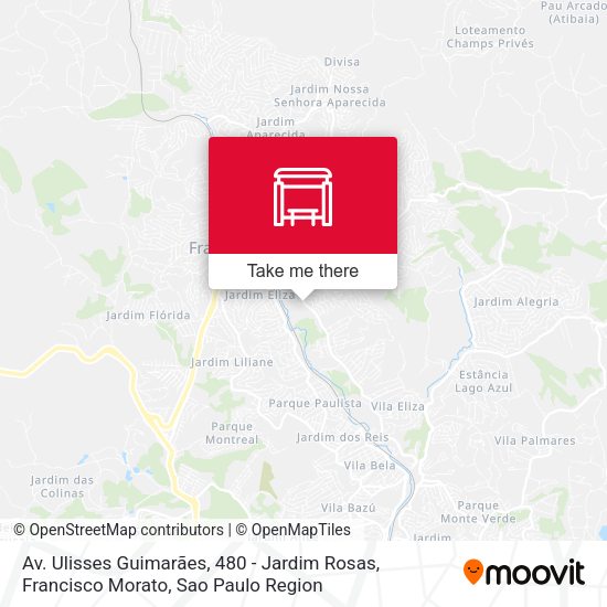 Av. Ulisses Guimarães, 480 - Jardim Rosas, Francisco Morato map