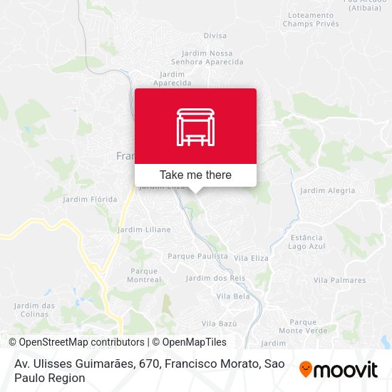 Av. Ulisses Guimarães, 670, Francisco Morato map