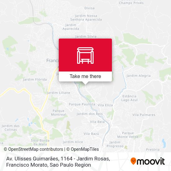 Av. Ulisses Guimarães, 1164 - Jardim Rosas, Francisco Morato map