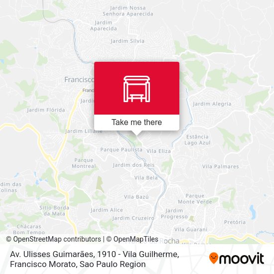 Av. Ulisses Guimarães, 1910 - Vila Guilherme, Francisco Morato map