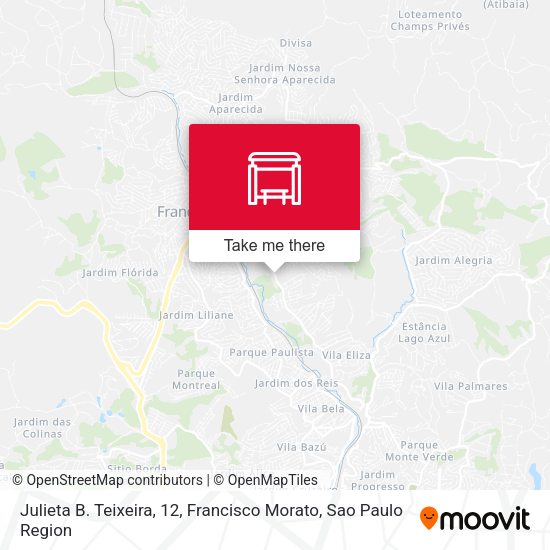 Julieta B. Teixeira, 12, Francisco Morato map