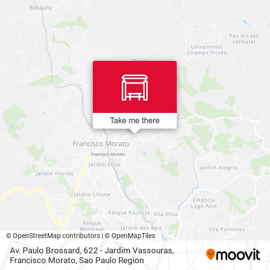 Mapa Av. Paulo Brossard, 622 - Jardim Vassouras, Francisco Morato