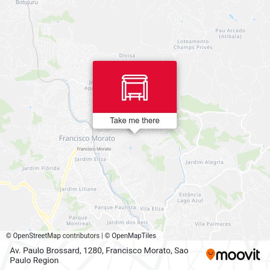 Av. Paulo Brossard, 1280, Francisco Morato map