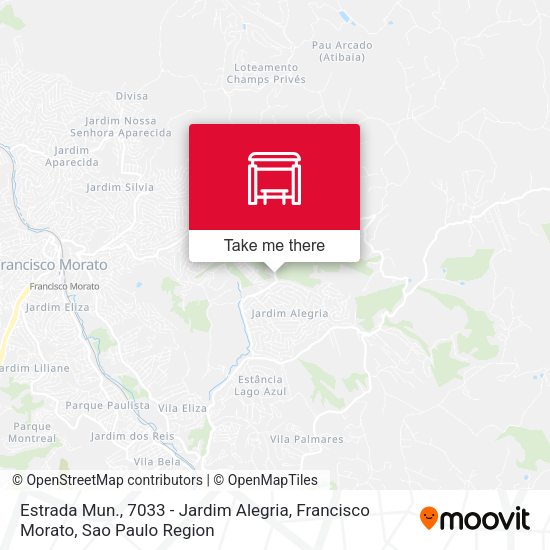 Estrada Mun., 7033 - Jardim Alegria, Francisco Morato map