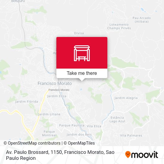 Av. Paulo Brossard, 1150, Francisco Morato map