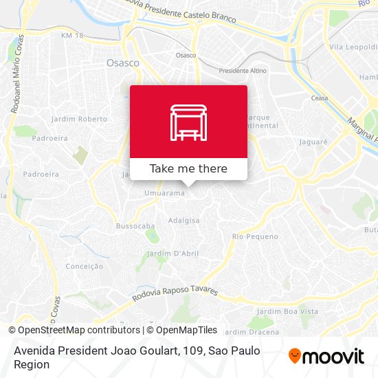 Avenida President Joao Goulart, 109 map
