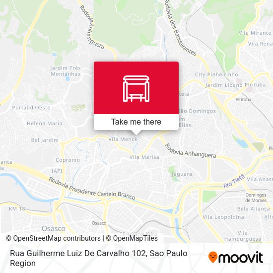 Rua Guilherme Luiz De Carvalho 102 map