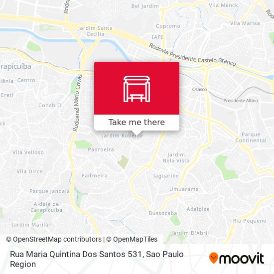 Rua Maria Quintina Dos Santos 531 map