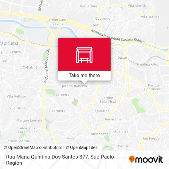 Rua Maria Quintina Dos Santos 377 map