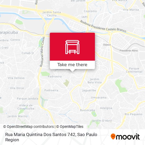 Rua Maria Quintina Dos Santos 742 map