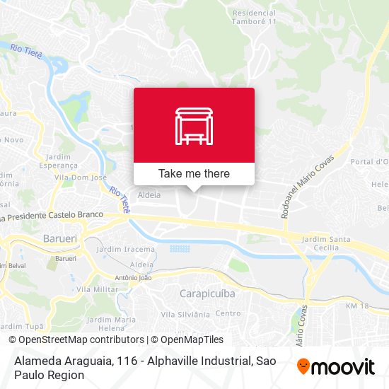 Alameda Araguaia, 116 - Alphaville Industrial map