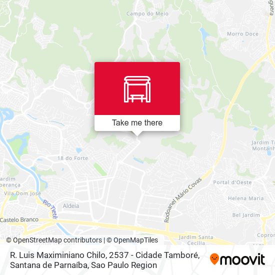 Mapa R. Luis Maximiniano Chilo, 2537 - Cidade Tamboré, Santana de Parnaíba