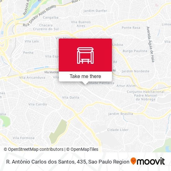 R. Antônio Carlos dos Santos, 435 map