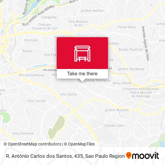 R. Antônio Carlos dos Santos, 435 map