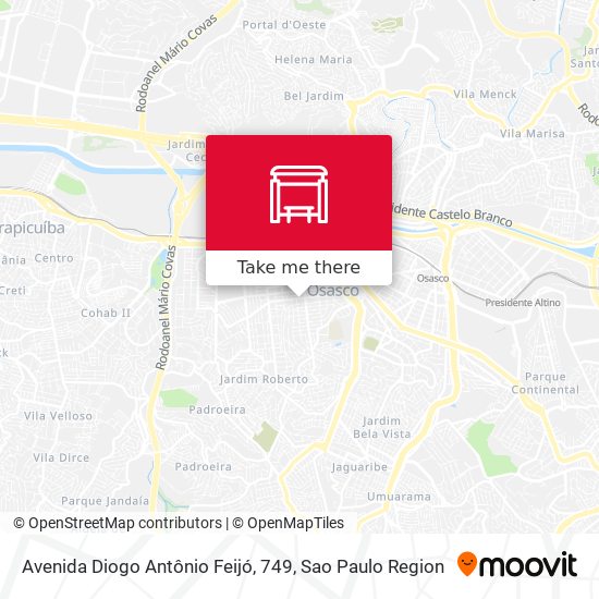 Avenida Diogo Antônio Feijó, 749 map