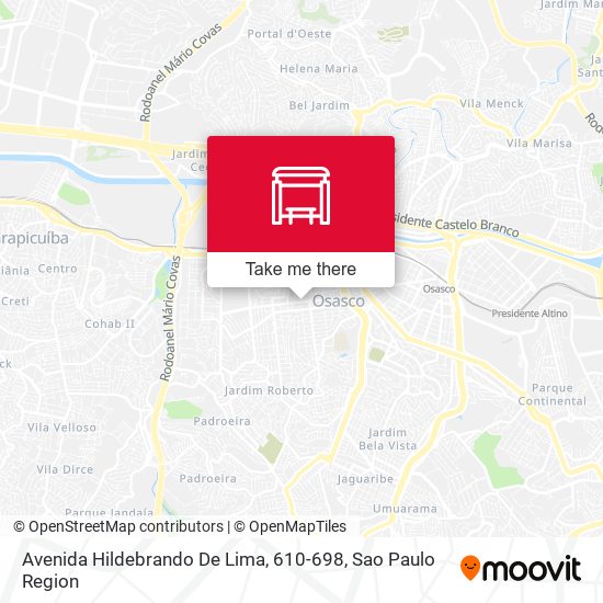 Mapa Avenida Hildebrando De Lima, 610-698