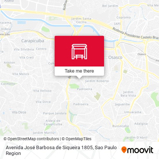 Avenida José Barbosa de Siqueira 1805 map