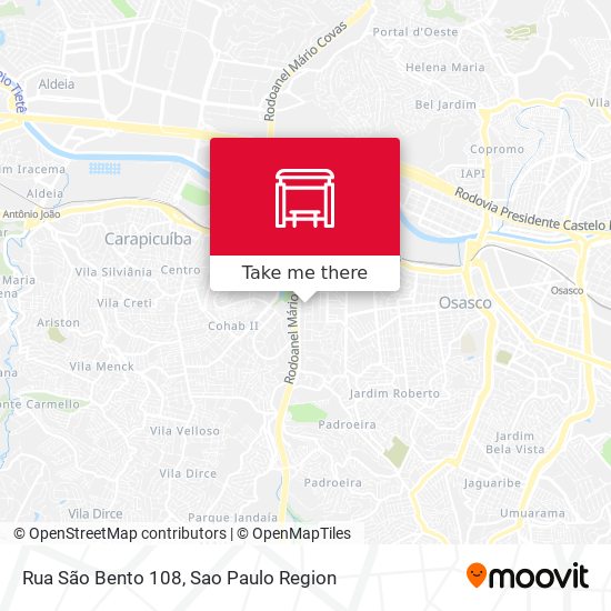 Rua São Bento 108 map