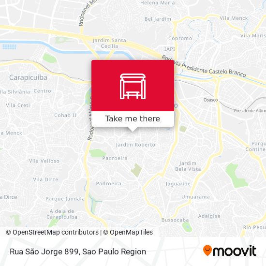 Rua São Jorge 899 map