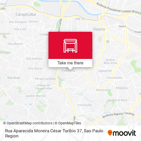 Rua Aparecida Moreira César Turíbio 37 map