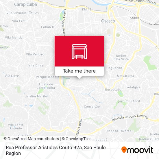 Rua Professor Aristídes Couto 92a map