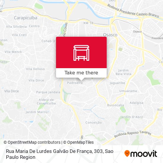 Rua Maria De Lurdes Galvão De França, 303 map