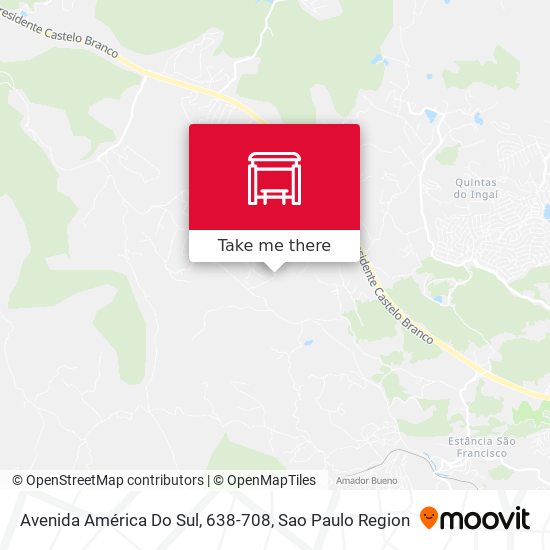 Avenida América Do Sul, 638-708 map