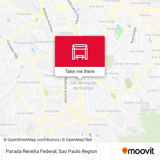 Parada Receita Federal map