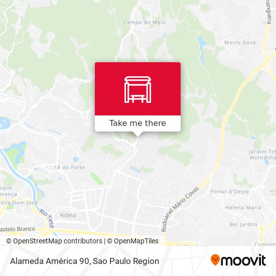 Alameda América 90 map