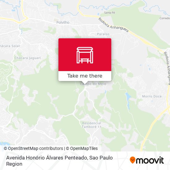 Avenida Honório Álvares Penteado map