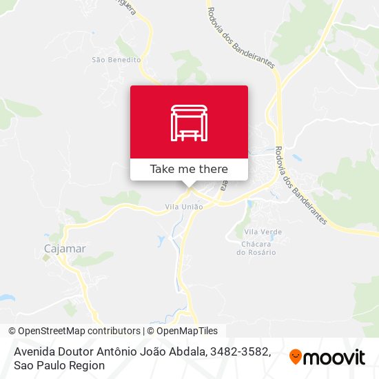 Mapa Avenida Doutor Antônio João Abdala, 3482-3582