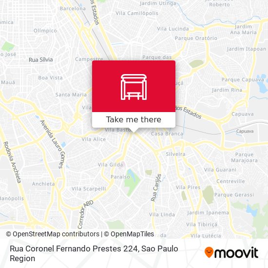 Mapa Rua Coronel Fernando Prestes 224