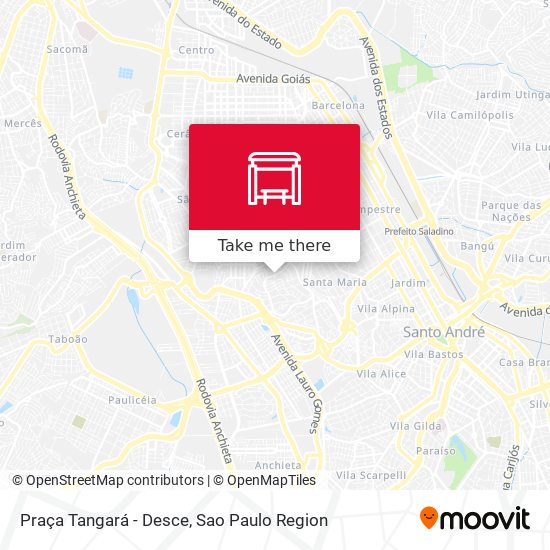 Praça Tangará - Desce map