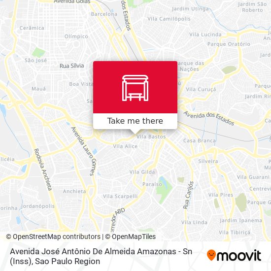 Avenida José Antônio De Almeida Amazonas - Sn (Inss) map