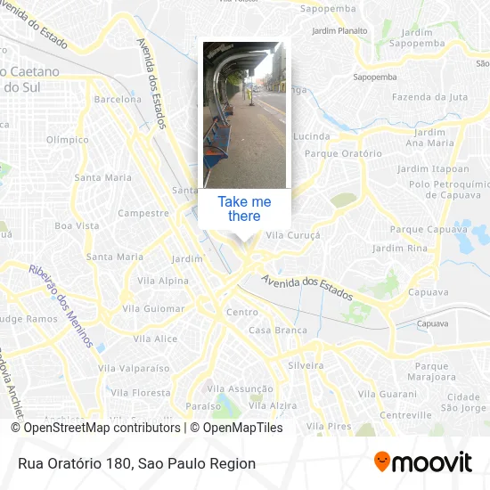 Rua Oratório 180 map