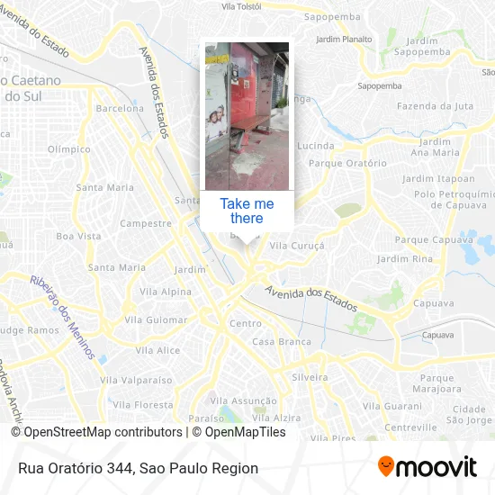 Rua Oratório 344 map