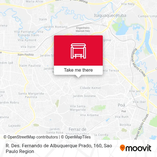 R. Des. Fernando de Albuquerque Prado, 160 map