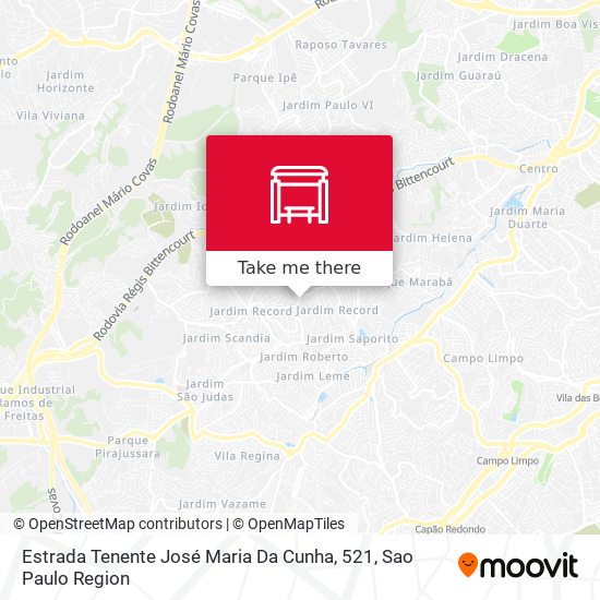 Estrada Tenente José Maria Da Cunha, 521 map